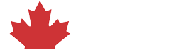 A red maple leaf icon is on the left, symbolizing Canada, with the words Locally Owned & Operated in white text on the right.